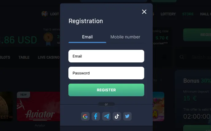 Registrazione Facile e Accesso Sicuro