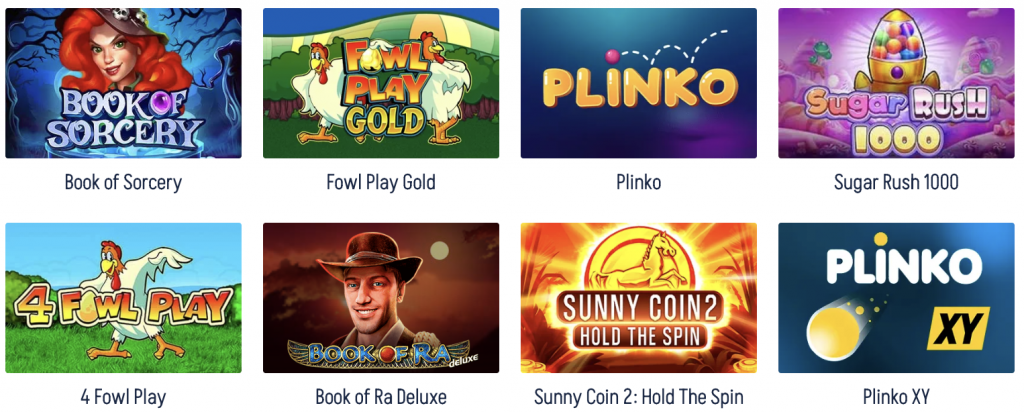 Selezione di Giochi Winnita Casino